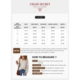 thumbnail image 7 of Chase Secret Womens Sweaters Casual Long Sleeve V Neck Lightweight Corchet Pullover Sweater Tops, 7 of 7