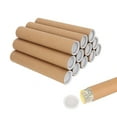 thumbnail image 3 of Round Paper Tubes Poster Storage Tubes Mailing Multipurpose Paper Tubes with Plastic Lid for Document Storage, 3 of 7