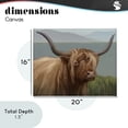 thumbnail image 4 of Stupell Industries Southwestern Scottish Highland Cattle Landscape Canvas Art, 20 x 16, by Matthew Piotrowicz, 4 of 8