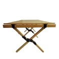 thumbnail image 5 of COSMOS Natural Solid Wood Folding Table for Indoor Outdoor Use, Portable Roll-Up Camping Dining Table with X-Brace Design, 5 of 8