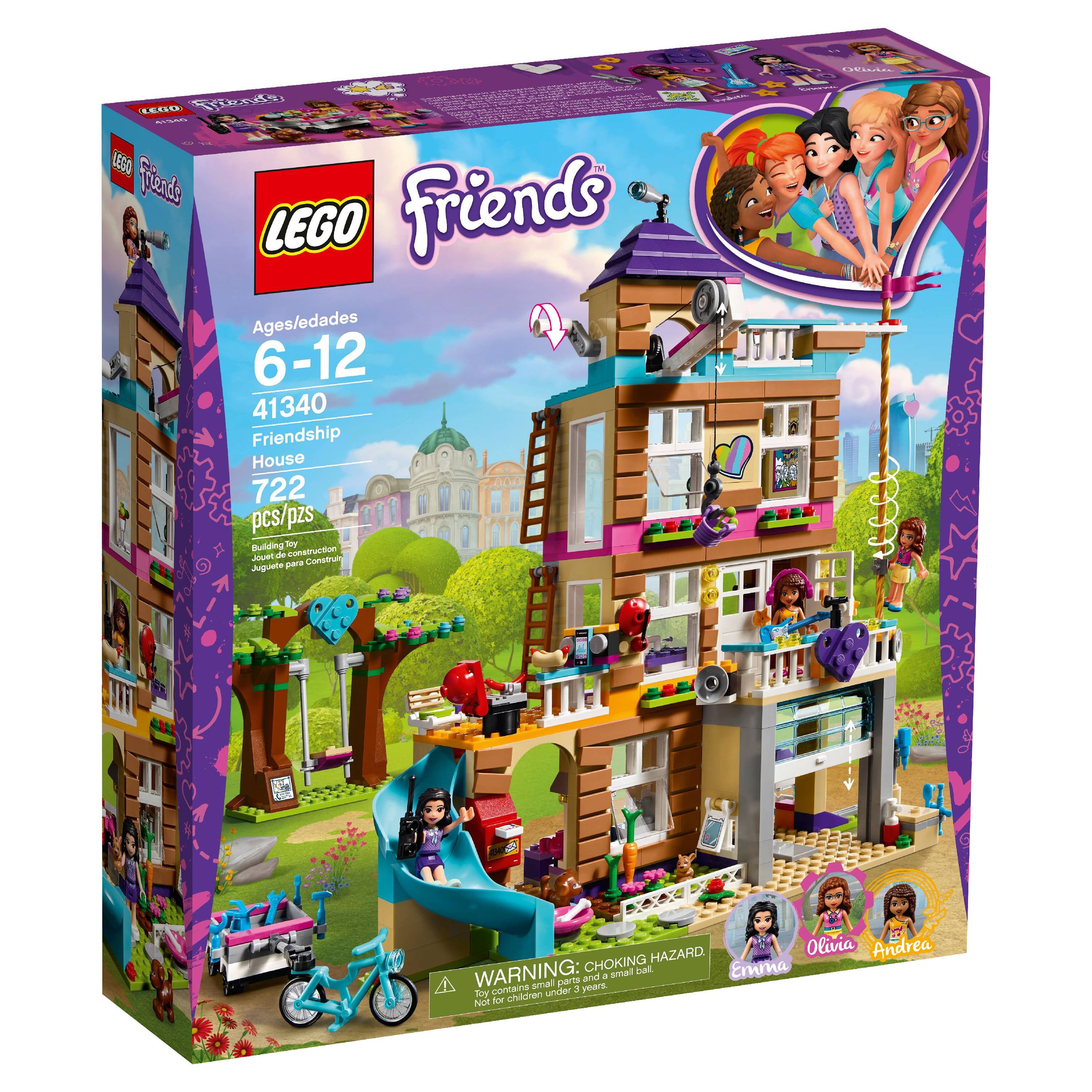 LEGO Friends Friendship House 41340 4-Story Building Set (722 Pieces) - image 5 of 8