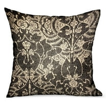 Plutus 24" x 24" Adriel Bay Chevron Luxury Outdoor Throw Pillow in Gray