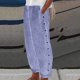 thumbnail image 1 of WILLBEST Pantalones Casuales de Verano para Mujer, Holgados, Finos, de Lino Sintético, de Longitud Nueve, elegantes, de Corte Relajado, para Uso Diario Extra Grande, 1 of 4