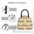 thumbnail image 4 of Fotbe Dachshund Dog And Flower Bolsa de Almuerzo con Estampado, Lonchera Aislada, Contenedor de Comida Reutilizable Tipo Cooler a Prueba de Fugas, 4 of 6
