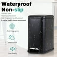 thumbnail image 5 of CL.HPAHKL 5L / 1.3 Gallon Slim Step Trash Can, Stainless Steel Bathroom Trash Bin with Lid & Removable Inner Bucket, Pedal Garbage Can for Bathroom,Bedroom,Home Office (2, Black), 5 of 8