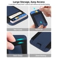 thumbnail image 3 of ExtreLife Phone Card Holder, Stick on Phone Wallet, Strongest Adhesive Card Holder for iPhone Case, Samsung, Android, RFID Blocking, Leather, 3 of 8
