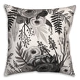 thumbnail image 2 of Creative Products Black and White Flower Bunch 18x18 Spun Poly Pillow, 2 of 3