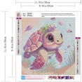 thumbnail image 2 of Sea Turtle Diamond Painting Kits for Adults - Cute Sea Turtle Diamond Art Kits for Adults, DIY 5D Diamond Painting with Round Gem Art Kits for Adults for Gift Home Wall Decor 12x12 inch, 2 of 5