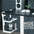 thumbnail image 5 of VIVO White Clamp-on 13" Above or Below Desk 2-Tier Shelving Unit, Desk Organizer, 5 of 9