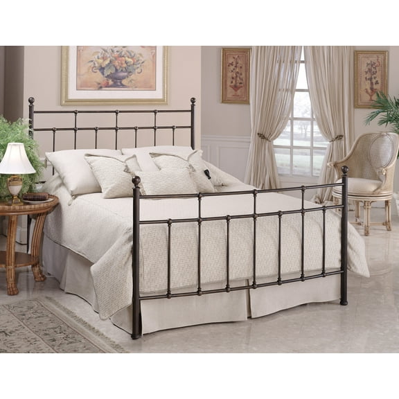 Hillsdale Furniture Providence Antique Bronze Metal Queen Bed