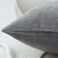 thumbnail image 4 of Jepeak Pack of 2 Chenille Throw Pillow Covers Cushion Cases, Decorative Cozy Concise Square Pillow Covers for Sofa Couch Bed, Gray 16x16 Inch, 4 of 8