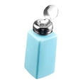 thumbnail image 1 of Bunblic Push Down Liquid Dispenser, Refillable ,Methanol Container, Empty Pumping Bottle for Makeup Remover Personal Salon Blue 250 ml, 1 of 8