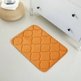 thumbnail image 1 of 1 Piece Geometric Design Solid Color Memory Foam Rug Set Non-Slip PVC Backing, 1 of 5