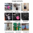 thumbnail image 2 of Color Password Padlock Cabinet Trolley Case Password Lock Backpack Fastener Lock, 2 of 9
