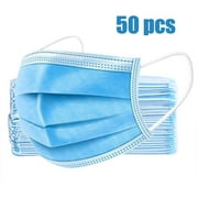 50 pieces 3 ply disposable earloop masks face masks