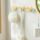 thumbnail image 3 of Gancho para bata, resistente, con 3 ganchos decorativos para colgar en la pared, para baño, vestíbulo o sombrero. blanco, 3 of 9
