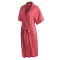 thumbnail image 2 of Richie House Short Kimono Robe Women's Sleeve Cotton Bathrobe Party Dressing Gown Sleepwear RHW2753-15-L, 2 of 3