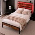 thumbnail image 1 of Base Cama Individual Reforzada 300kg Moderna Luz Led Usb C, 1 of 11