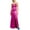 Purple, variant on CITY STUDIO Womens Purple Slit Sleeveless Sweetheart Neckline Full-Length Prom Fit   Flare Dress Juniors 0
