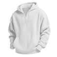 thumbnail image 6 of Jalioing Boys Quarter Zip Hoodies Casual Loose Long Sleeve Texture Pullover Fashion Basic Solid Sweatshirt 3-14 Years, 6 of 9