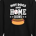 thumbnail image 3 of Instant Message - Hot Dogs And Home Runs - Youth Boys Long Sleeve Graphic T-Shirt, 3 of 6