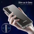 thumbnail image 6 of Slim Case for Galaxy S23,Luxury Crystal Clear Glossy Hard PC + TPU Silicone Bumper Shockproof Anti-Yellowing Camera Lens Protector Drop Protection Cover For Samsung Galaxy S23, Clear, 6 of 9