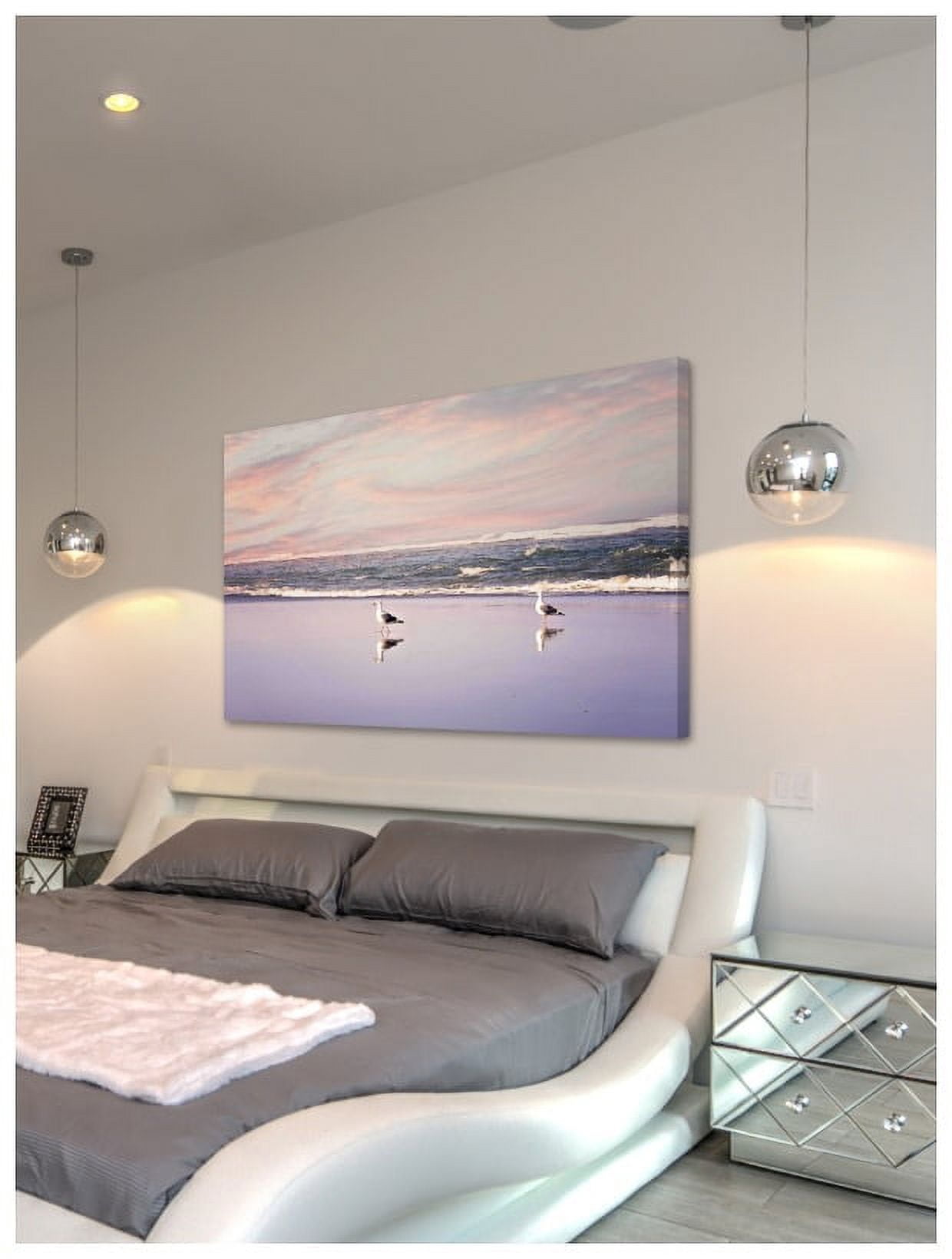 Marmont Hill "2 Seagulls" by Sylvia Cook Painting Print on Canvas