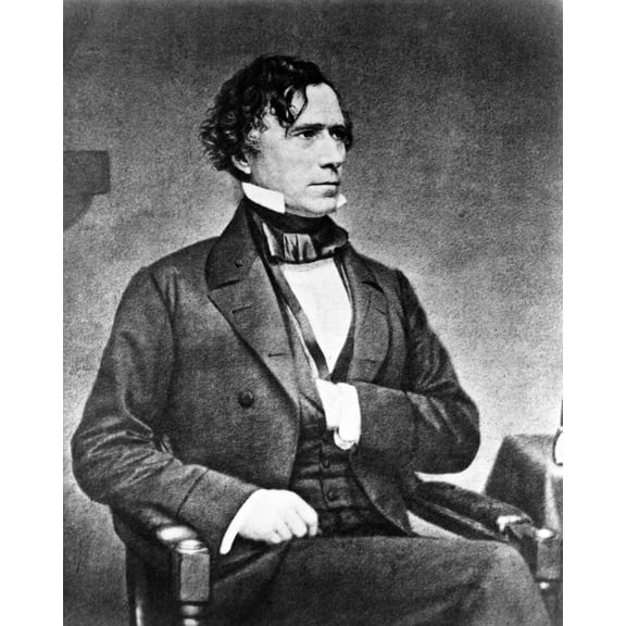 Print: President Franklin Pierce, Three-Quarter Length Portrait, Seated