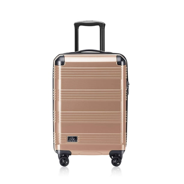 Verdi 20In Luggage Lightweight Scratch Resistant ABS Hardside Luggage Expandable Suitcase with 8
