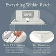 thumbnail image 4 of Foundations Ultra Horizontal Baby Changing Station, EZ Mount Backer Plate Included, White (200-EH-03), 4 of 12