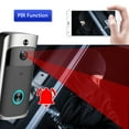 thumbnail image 3 of Mistaha 720P HD WiFi Smart Visual Doorbell with Infrared Night Vision, Two-Way Intercom, Motion Detection, Mobile Cruise, TF Card Recording, 16GB Memory, Dual Chime, Black, 3 of 6