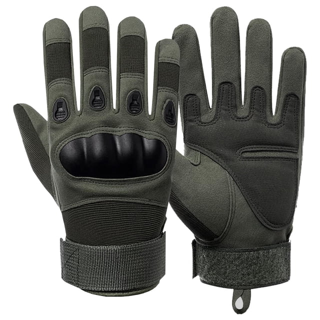 Guantes para escalada StealthGrip 1Par M Verde 110mm x 220mm Cuero Sintético PVC Nailon y Microfibra.