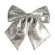 thumbnail image 2 of Christmas Bow Ornament with Sequins and Pearls, Large Festive Hanging Decor for Holiday Party, Wedding, Home Decoration, Tree Topper, Xmas Gift, 2 of 6