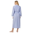 thumbnail image 3 of Aria Women's Lightweight Cotton Woven 52" Long Wrap Sleepwear Robe, Sizes XS-5X, 3 of 7