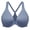 Slate Blue, variant on Women's Racerback Front Closure Bras Plunge Unlined Full Coverage Seamless Underwire Bra Beige 42E