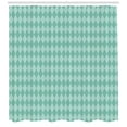 thumbnail image 3 of Ambesonne Aqua Shower Curtain, Rectangular Geometric Tile, 69"Wx70"L, Turquoise and Pale Blue, 3 of 3
