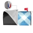 thumbnail image 4 of Mailbox Sleeve Reusable Waterproof Arc Opening With Soft Magnetic Strip Easy To Install Uv Protection 25.5x21 In Argyle Plaid Lightskyblue_49288_4, 4 of 8