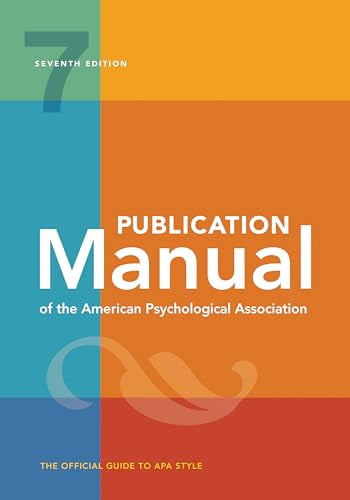 Pre-Owned Publication Manual (Official) 7th Edition of the American Psychological Association (Spiral-bound) 1433832178 9781433832178