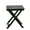 Black, variant on BplusZ Portable Wooden Folding Small Side Table Square, White