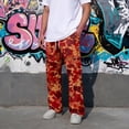 thumbnail image 6 of GrmtClth Mens Camouflage Cargo Joggers Pants Elastic Waist Casual Dungarees Trousers Outdoor Hiking Bottoms Hot Pink XL, 6 of 8