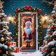 thumbnail image 1 of Uuiauoio Christmas Door Curtain,Festive Christmas Door Curtain with Santa Claus Design Outdoor Holiday Decor Hanging Fabric Banner for Porch Entryway Wall Photo Background and Party Decoration, 1 of 6