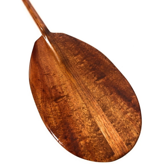 Soft Eyes Premium Watermarks Curls Koa Paddle Outrigger 60" | #koa3817