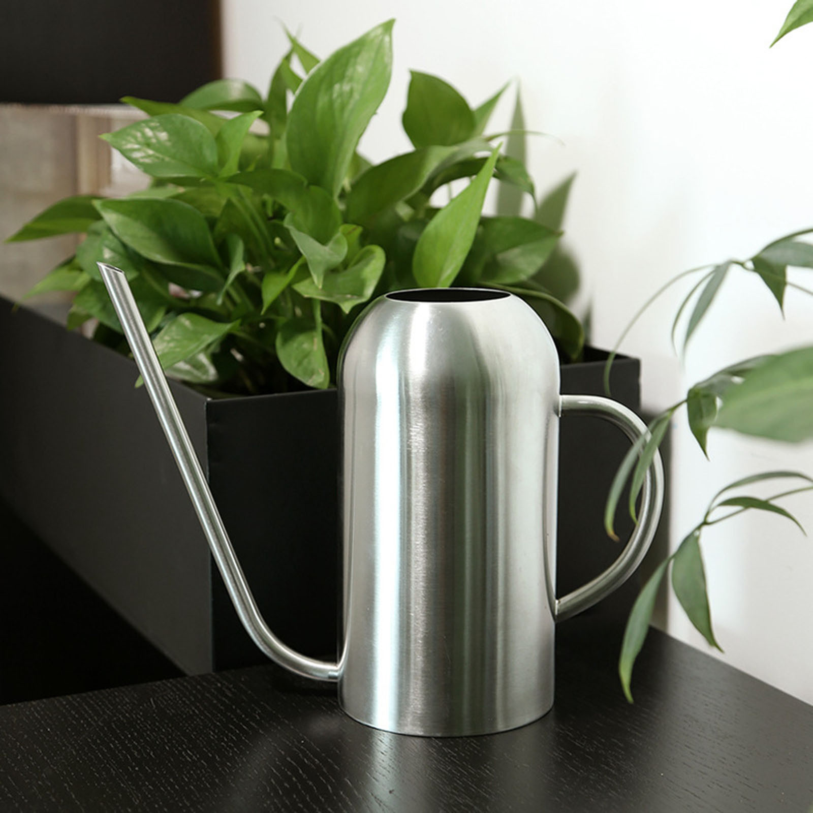 Finelylove Stainless Steel Watering Can 1.5L Metal Watering Can With