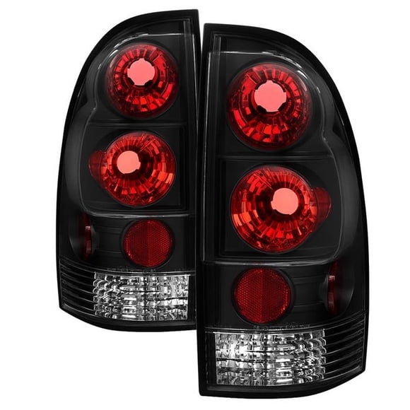 Spyder Automotive Tail Light Assembly 5007896 Euro Clear Lens; Black Housing; Uses OE Bulb; Set of 2
