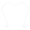 thumbnail image 2 of 8.7*7.7ft Wedding Arch for Ceremony Large Balloon Flower Stand for Wedding Party Decoration White, 2 of 6