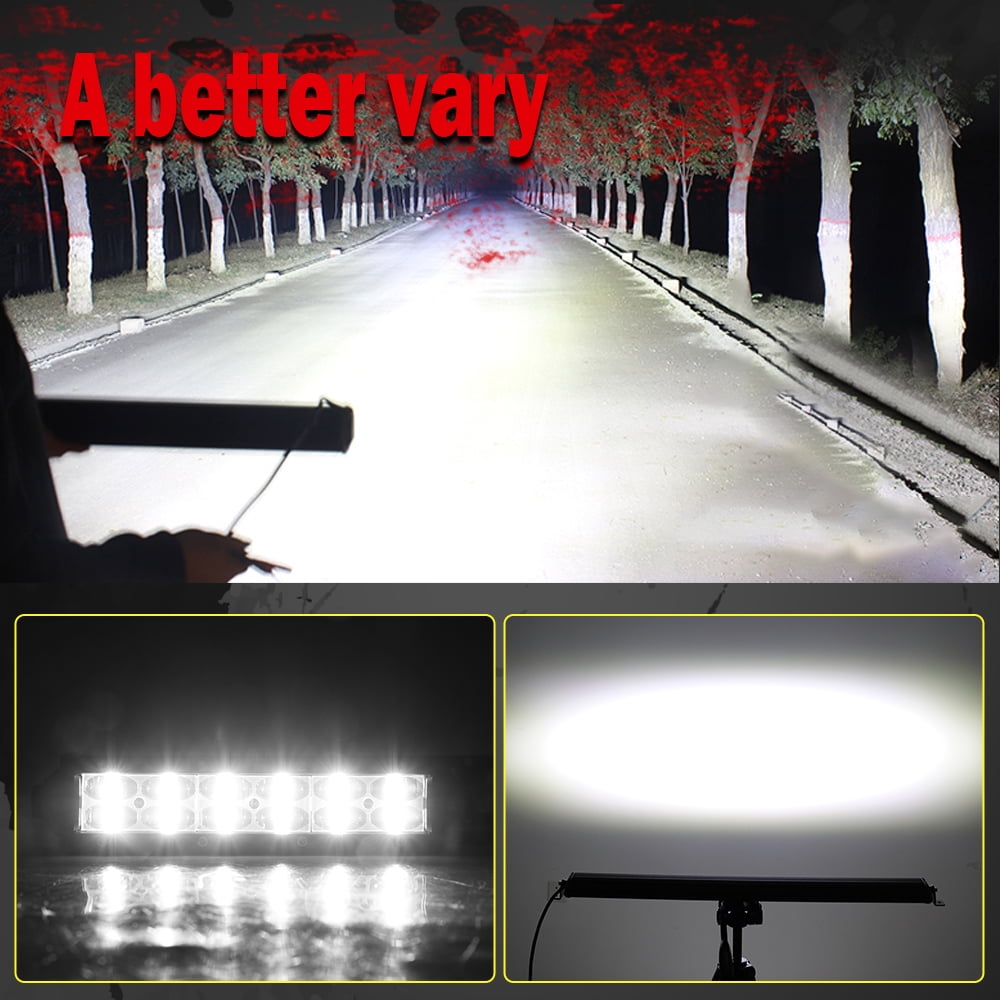 Colight 6D LED Light Bar 8 Inch 180W LED Work Light Bar Spot Flood ComboDriving Fog Off Road SUV ATV UTV Boat