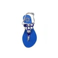 thumbnail image 2 of Ventutto Rio Blue Silver Crystal Cluster T-Strap Sandal-10 for Womens, 2 of 4