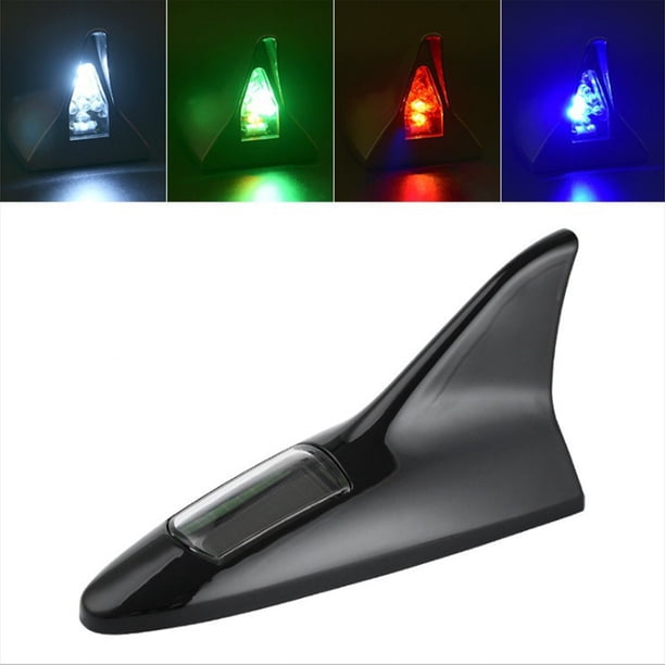 Accesorios Para Coches Auto Parts Products Solar Car Fin Roof Antenna Signal Lamp LED Flashing Light Universal