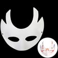 thumbnail image 1 of Human Face Mask Paper Blank White Mask Halloween Cosplay DIY Paintable Foxes Mask Paper Pulp Face Masque Party Favors DIY Crafts, 1 of 5