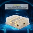 thumbnail image 4 of 12V 60A Car Auto Stereo Audio Circuit Blade Fuse Holder Box Block 1 in 4 Ways Out for Cars Trucks Boats, 4 of 7